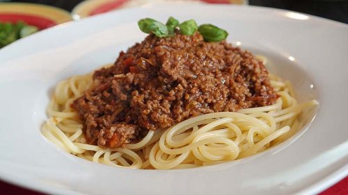 Receta de espaguetis a la boloñesa